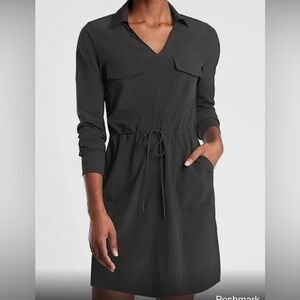 💙Athleta Shirt Dress, black, size XS. ‘Zuma Shirt Dress’